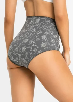 Hot Braguita de talle alto (4 unidades) con agradable algodón Mujer Ropa Interior De Algodón|Bragas