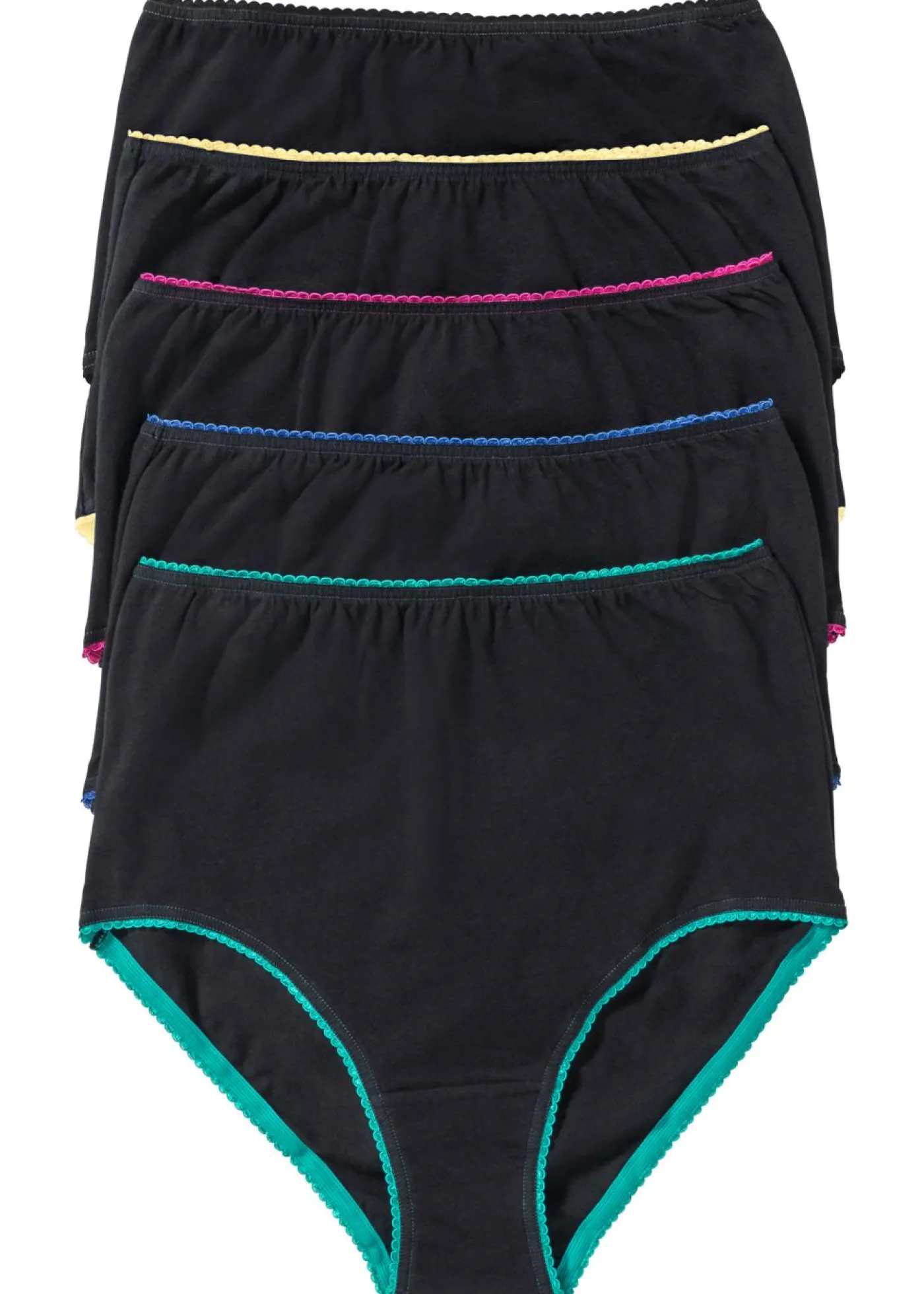 Outlet Braguita de talle alto (5 unidades) Mujer Ropa Interior De Algodón|Bragas