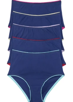 Sale Braguita de talle alto (5 unidades) Mujer Ropa Interior De Algodón|Bragas
