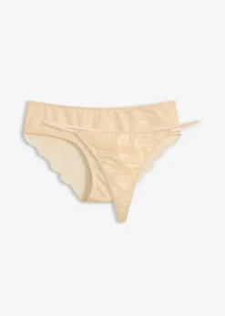 Clearance Braguita hipster + tanga con encaje suave (2 piezas) Mujer Novedades|Novedades