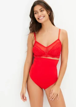 Hot Braguita moldeadora de talle alto con encaje de corazones y gran efecto moldeador Mujer Ropa Interior Moldeadora|Bragas