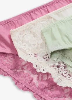 Clearance Braguitas con encaje (6 unidades) Mujer Ropa Interior De Algodón|Bragas