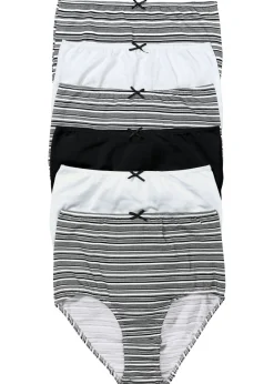 Outlet Braguitas de talle alto (6 unidades) Mujer Ropa Interior De Algodón|Bragas