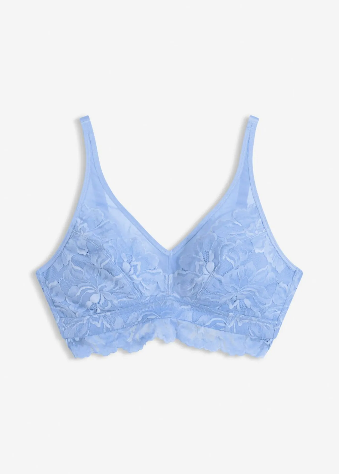 Best Bralette con encaje de flores y malla Mujer Sujetadores