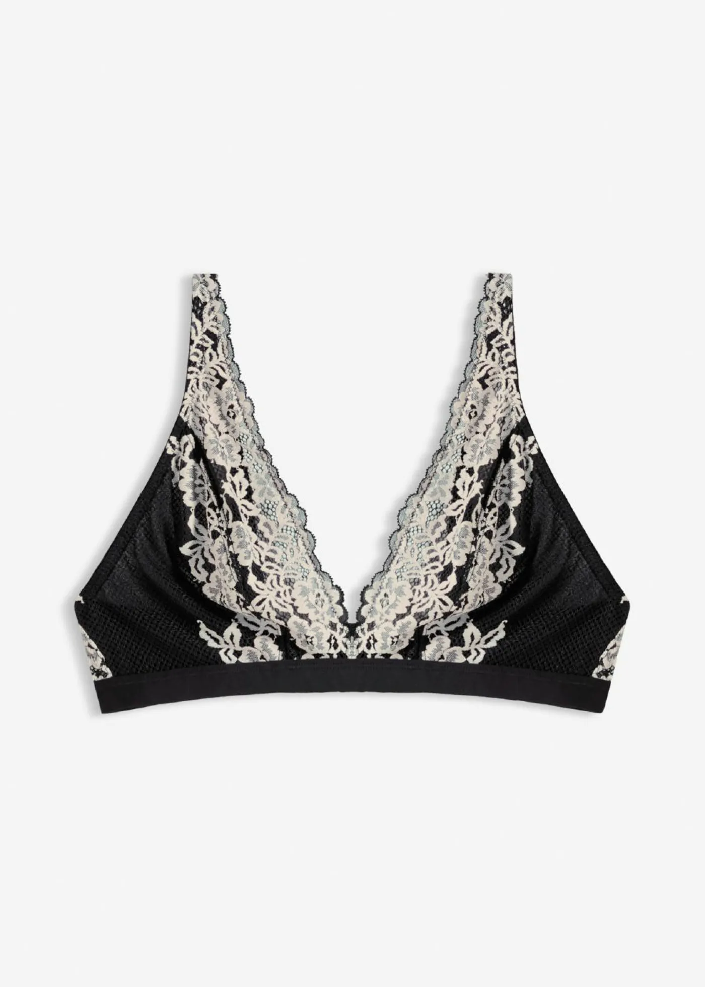 New Bralette de encaje bicolor Mujer Lencería|Sujetadores De Copa E A H