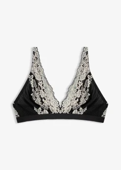 Sale Bralette de encaje bicolor Mujer Sujetadores