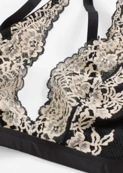 Sale Bralette de encaje bicolor Mujer Sujetadores
