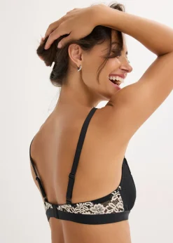 Sale Bralette de encaje bicolor Mujer Sujetadores