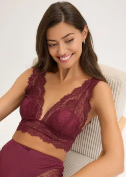 Clearance Bralette de encaje delicado Mujer Lencería|Sujetadores