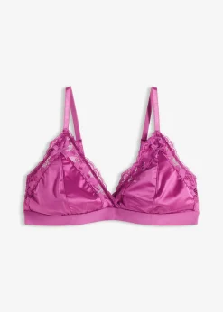 Hot Bralette de material brillante Mujer Lencería|Sujetadores