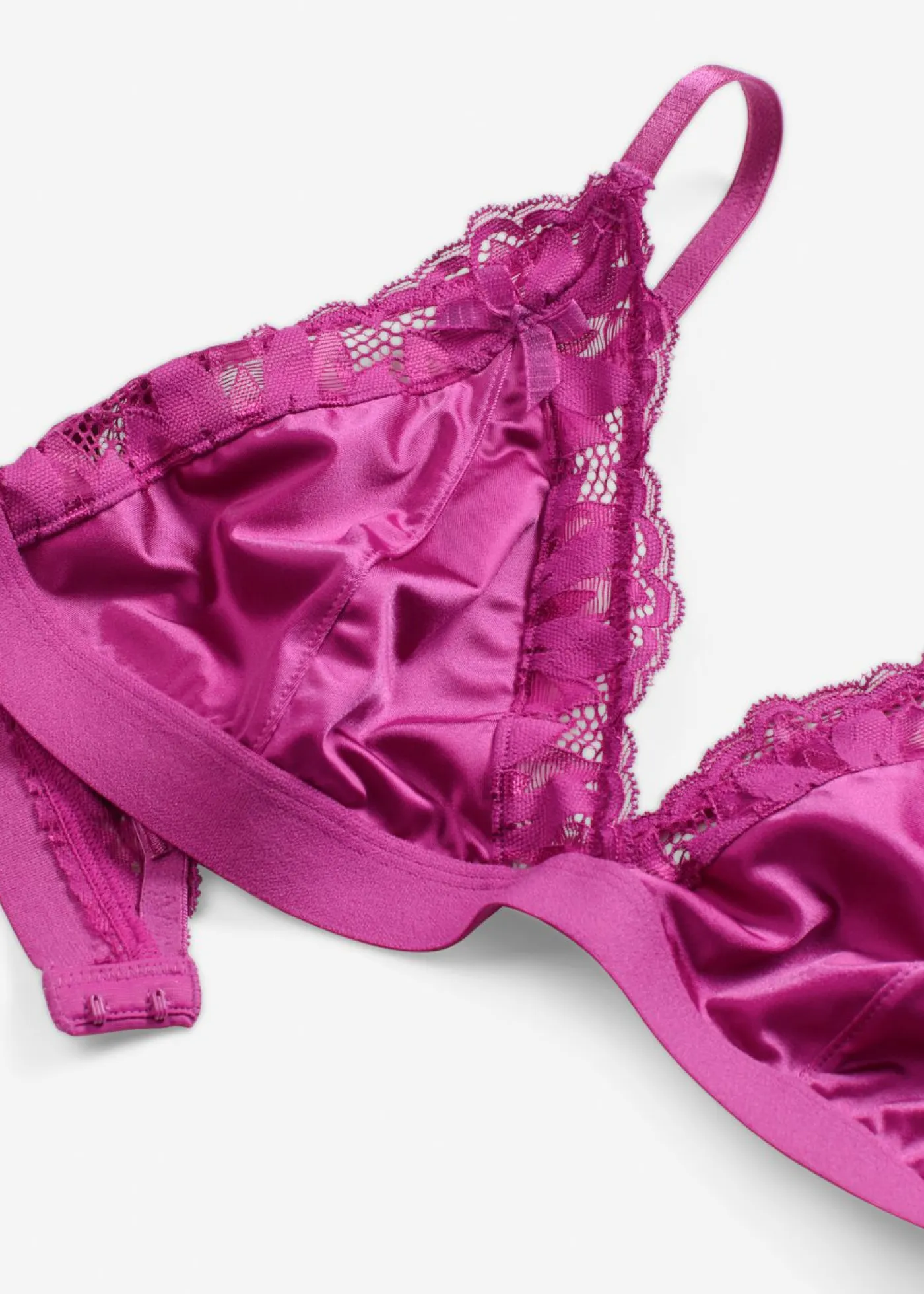 Hot Bralette de material brillante Mujer Lencería|Sujetadores