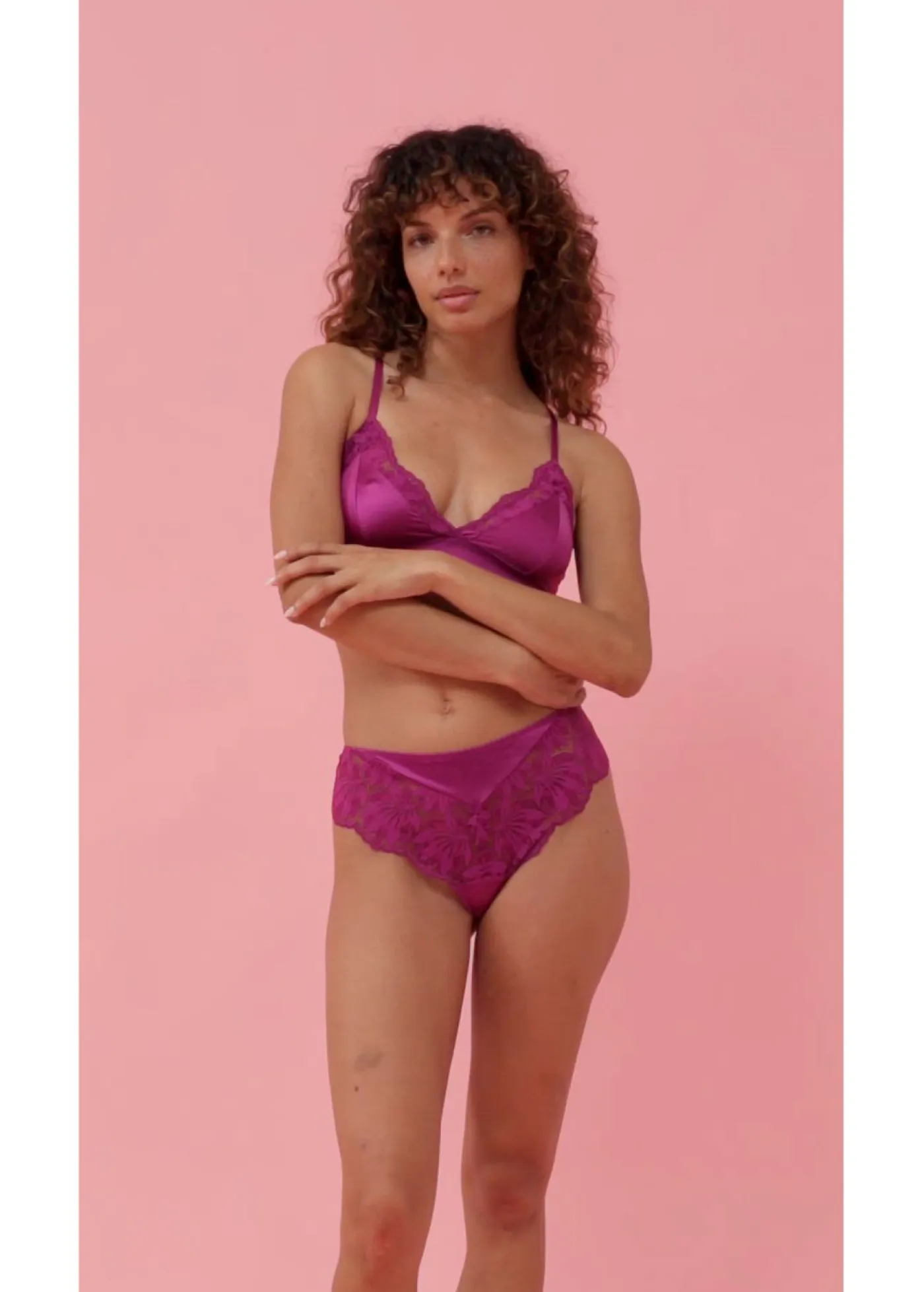 Hot Bralette de material brillante Mujer Lencería|Sujetadores