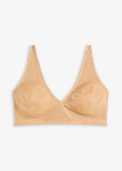 Outlet Bralette de material brillante Mujer Básicos|Sujetadores