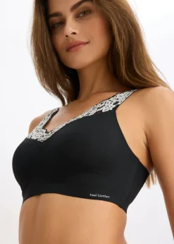 Best Bralette Feel Comfort con corte láser Mujer Sin Costuras|Sujetadores