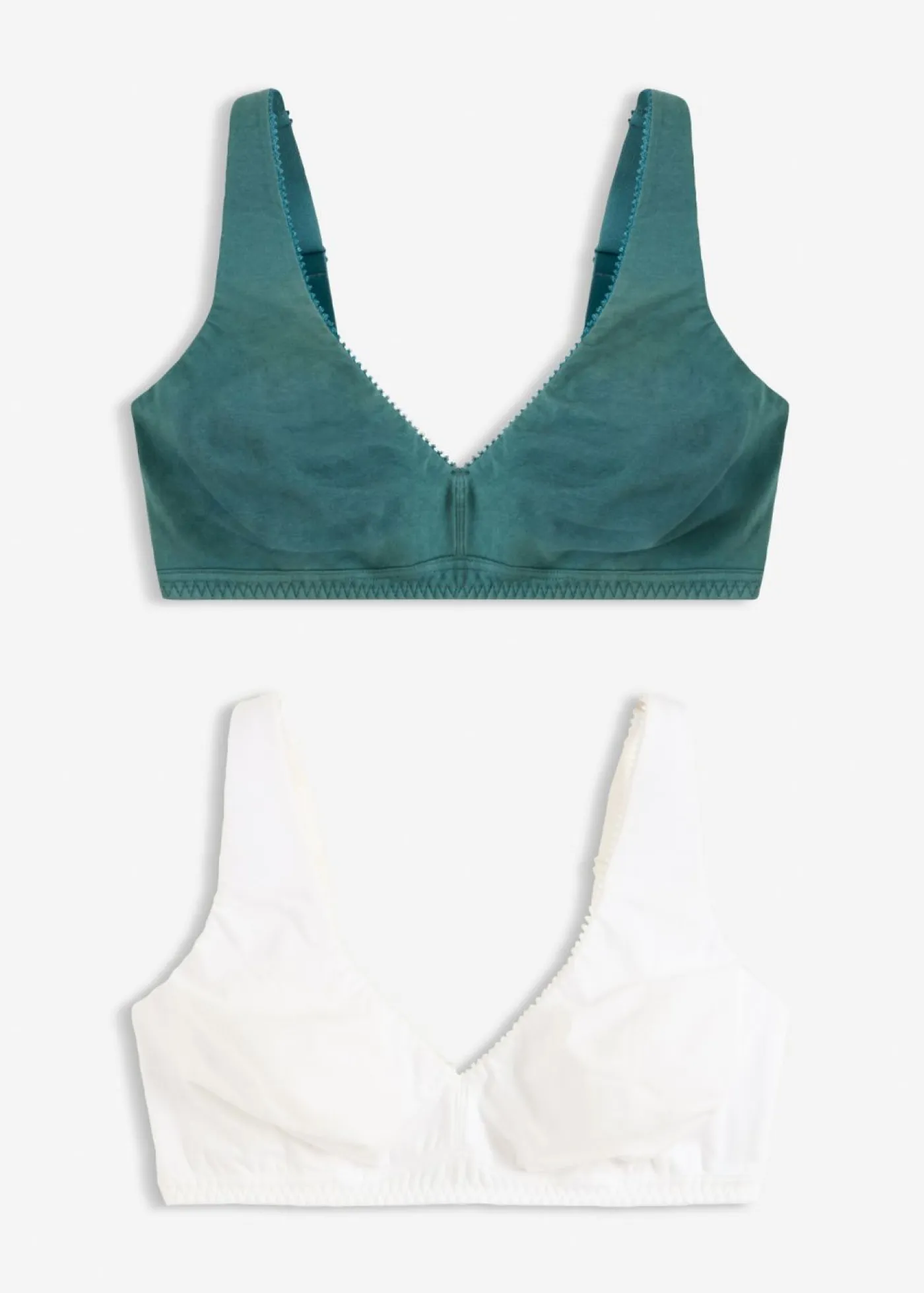 New Bralette sin aros con algodón (2 unidades) Mujer Ropa Interior De Algodón|Sujetadores De Copa E A H