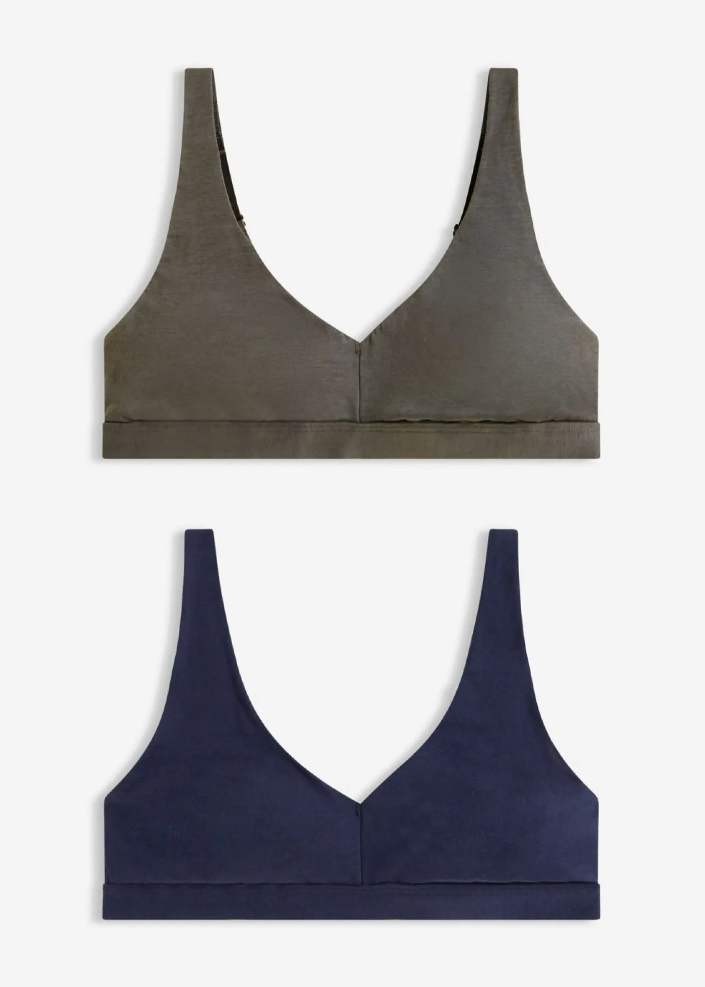 Online Bralette sin aros con algodón orgánico (2 unidades) Mujer Ropa Interior De Algodón|Sujetadores