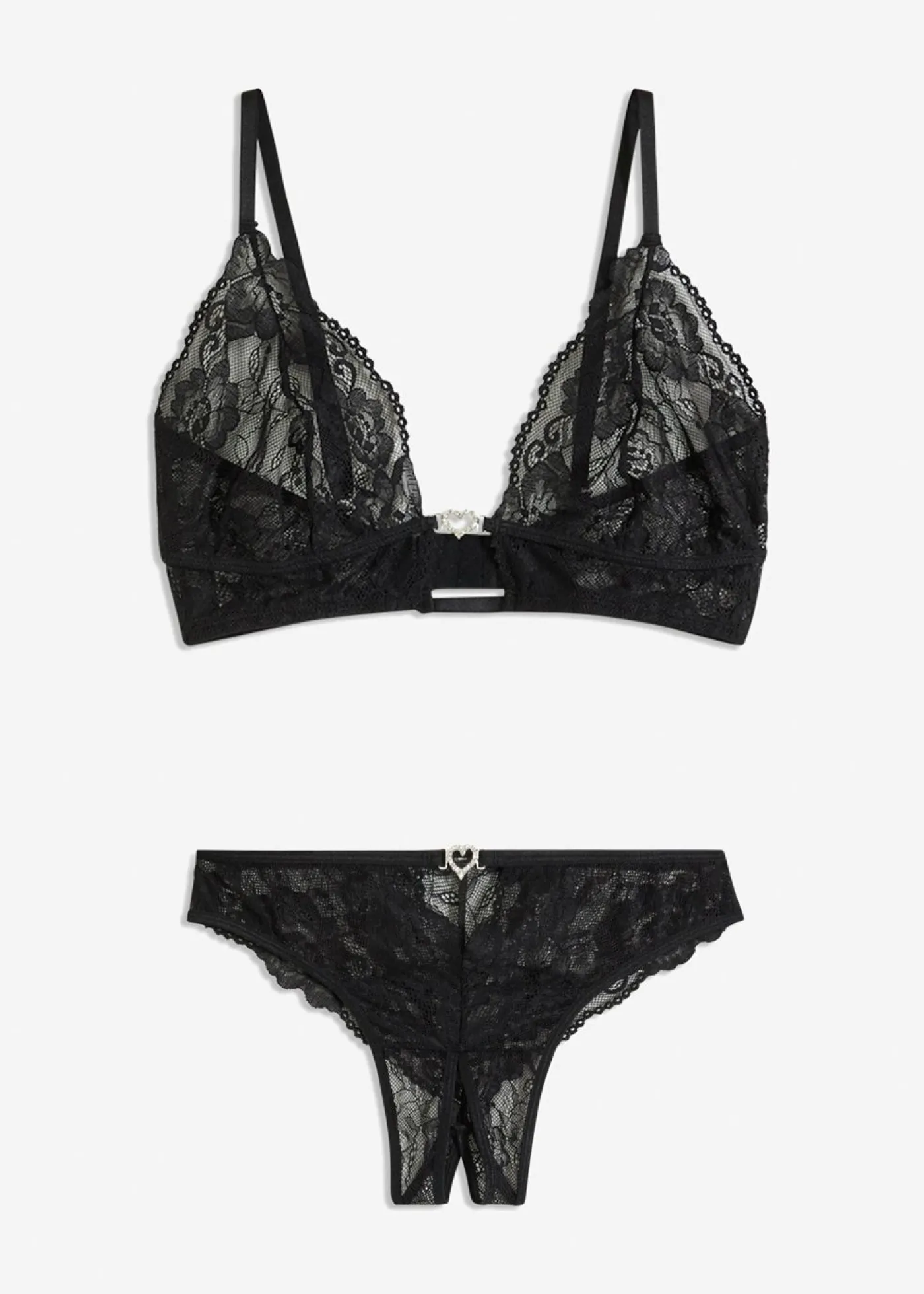 Discount Bralette y tanga con abertura (conjunto de 2 piezas) Mujer Lencería Sexy|Sujetadores