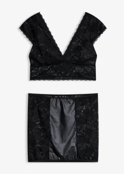 New Bustier + falda (conjunto de 2 piezas) Mujer Lencería Sexy