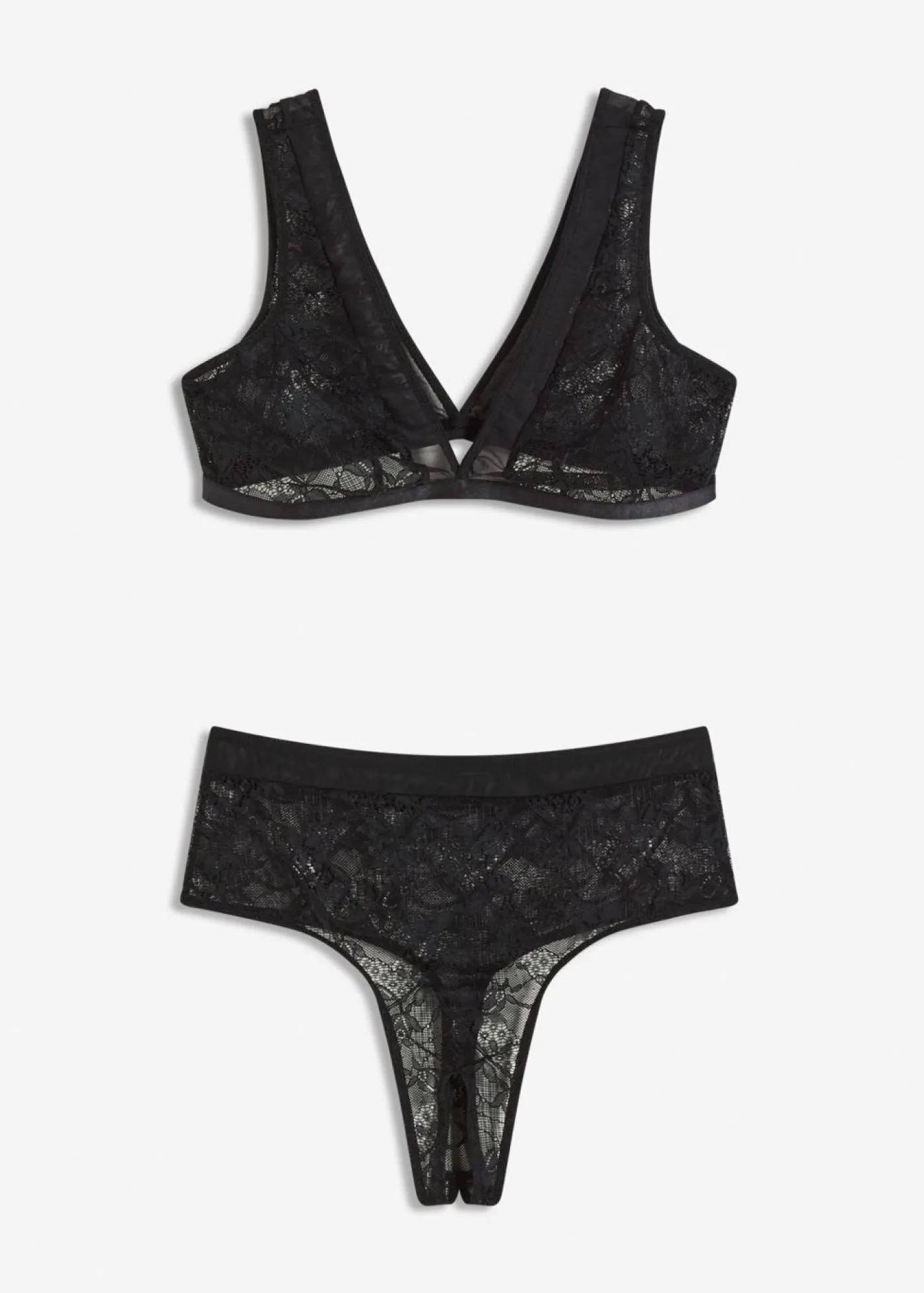 Discount Bustier + tanga de talle alto (2 piezas) Mujer Lencería Sexy