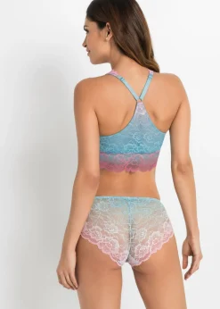 Clearance Bustier con encaje delicado con degradado cromático Mujer Lencería|Sujetadores