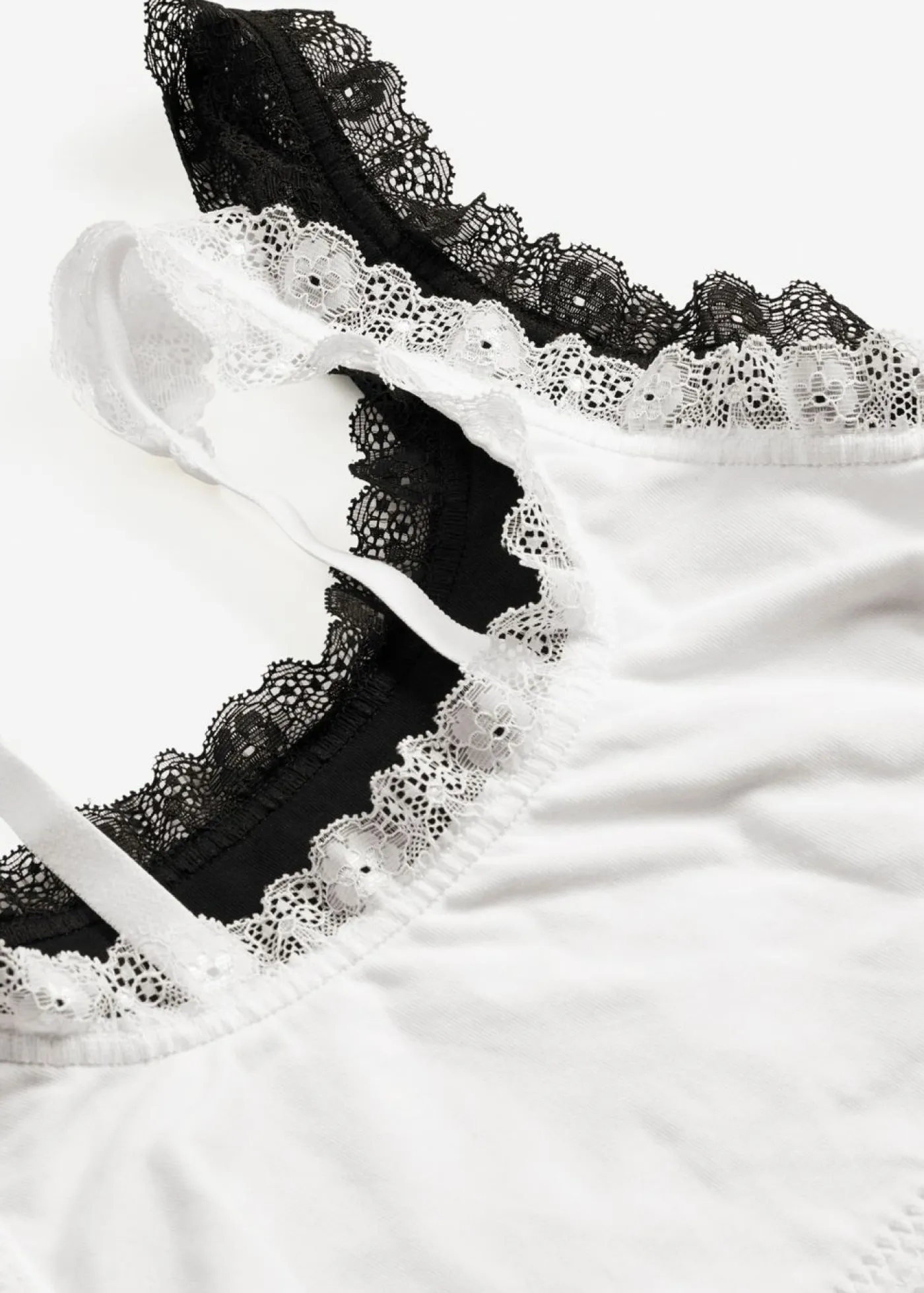 Clearance Bustier de algodón orgánico y encaje (2 unidades) Mujer Ropa Interior De Algodón|Sujetadores