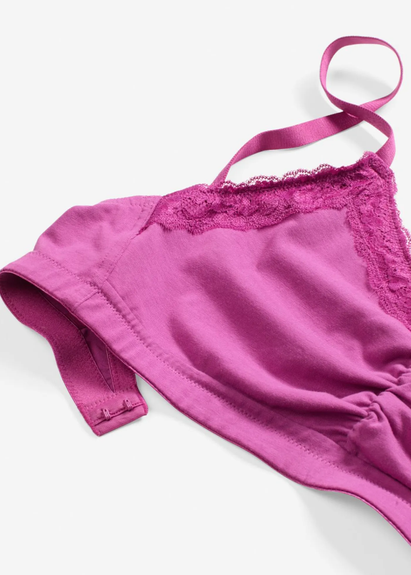 Hot Bustier de algodón orgánico y encaje Mujer Ropa Interior De Algodón|Sujetadores