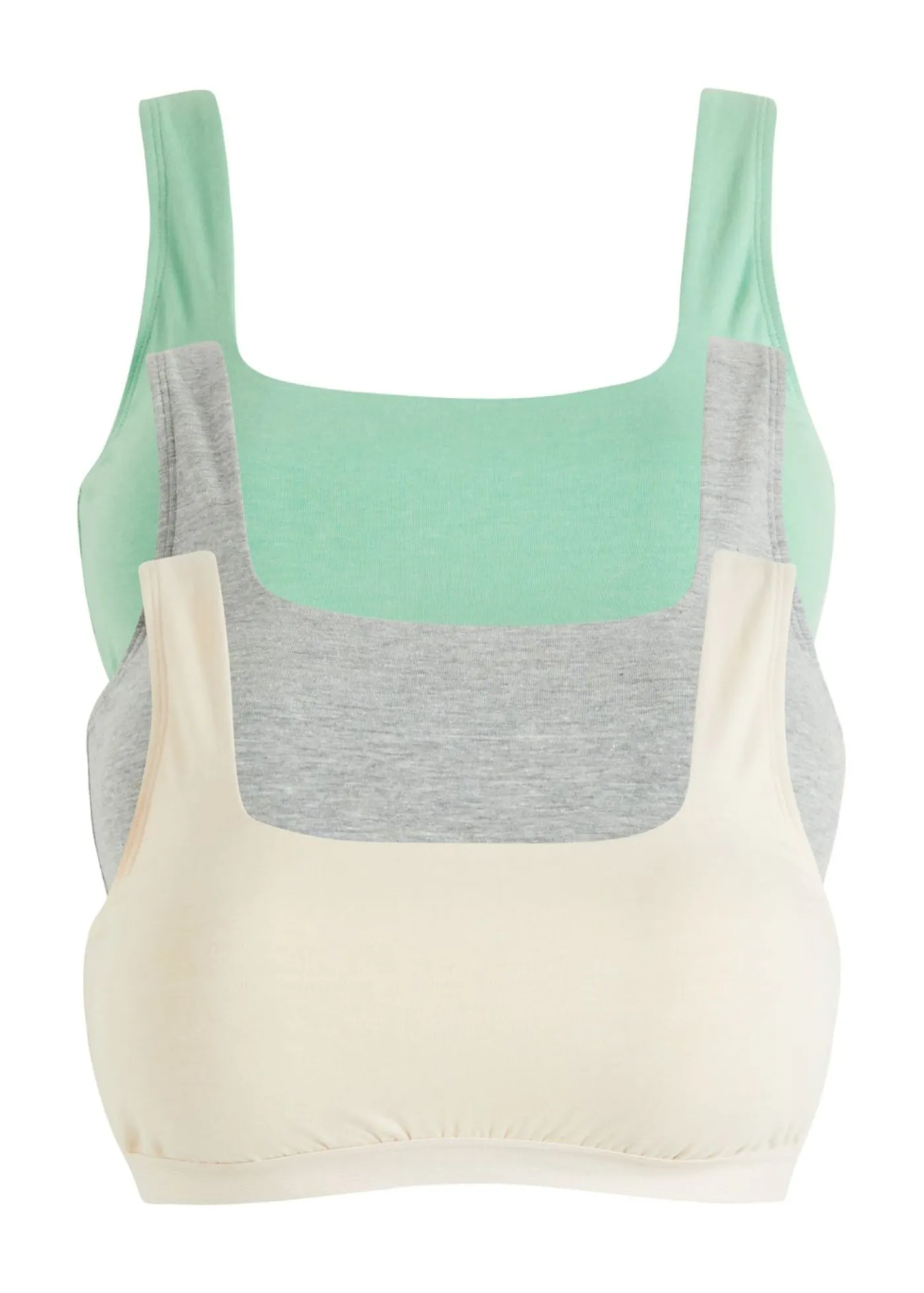 Sale Bustier de algodón orgánico (3 unidades) Mujer Ropa Interior De Algodón|Ropa Interior Deportiva