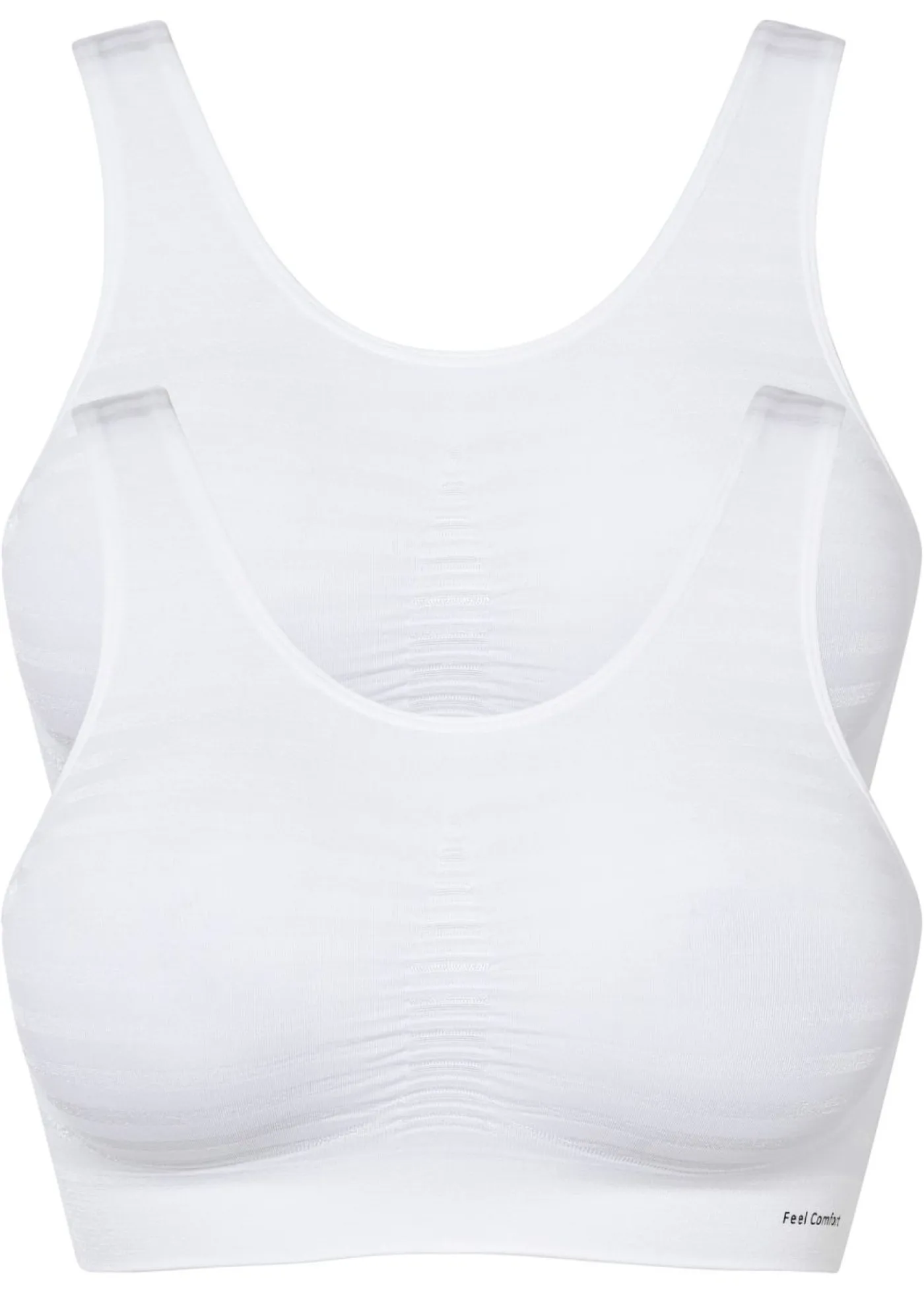 Bustier Feel Comfort sin costuras (2 unidades) Mujer Sin Costuras|Básicos