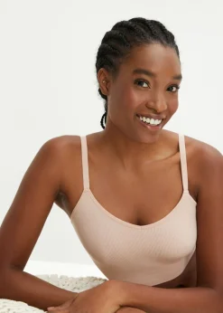 Online Bustier Feel Comfort sin costuras de canalé Mujer Sin Costuras|Sujetadores