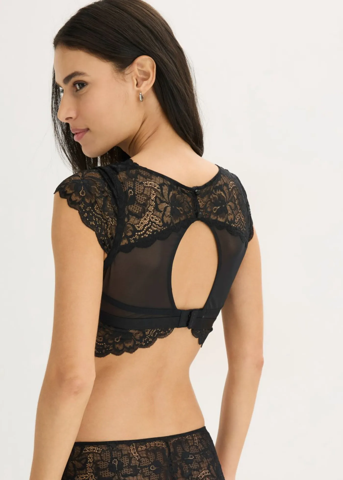 Outlet Bustier sin aros con encaje de flores Mujer Lencería|Sujetadores