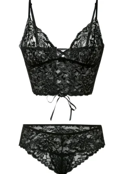 Outlet Bustier y tanga con abertura (2 piezas) Mujer Lencería|Lencería Sexy