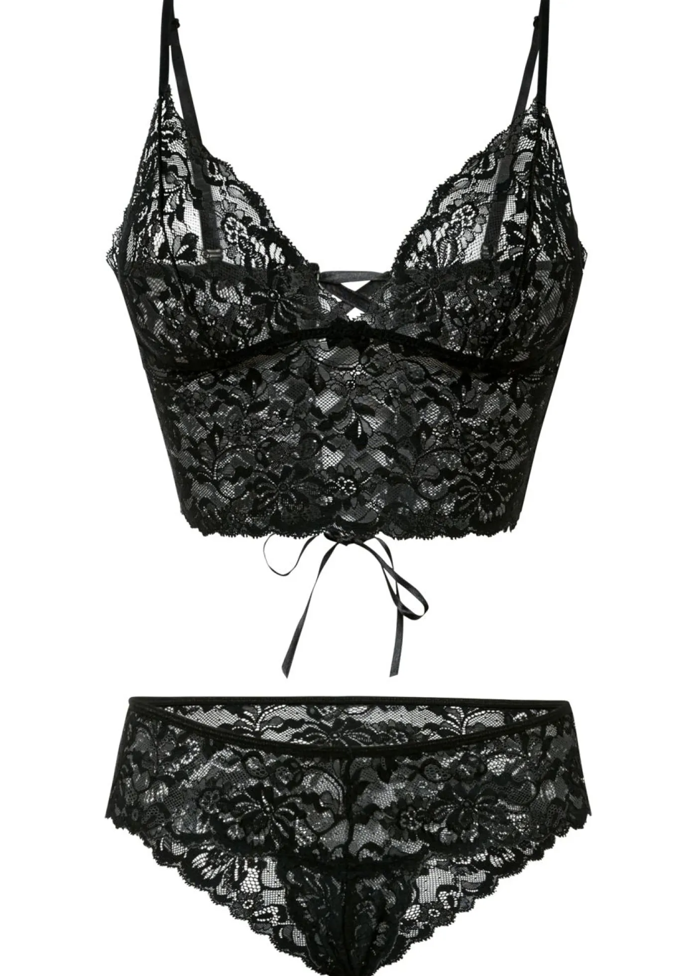 Outlet Bustier y tanga con abertura (2 piezas) Mujer Lencería|Lencería Sexy