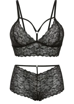 Sale Bustier+braguita abierta (2 piezas) Mujer Lencería Sexy