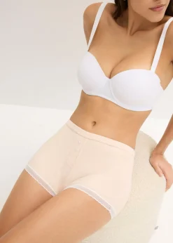 New Bóxers acanalados con encaje para mujeres (4 unidades) Mujer Ropa Interior De Algodón|Bragas