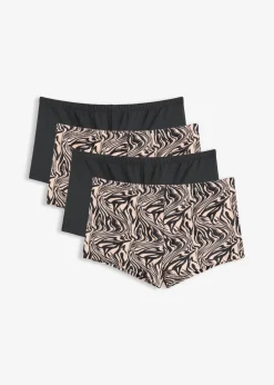 Outlet Bóxers de microfibra lisa para mujer (4 unidades) Mujer Bragas|Novedades