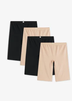 Hot Bóxers largos con algodón orgánico para mujeres (4 unidades) Mujer Ropa Interior De Algodón|Bragas