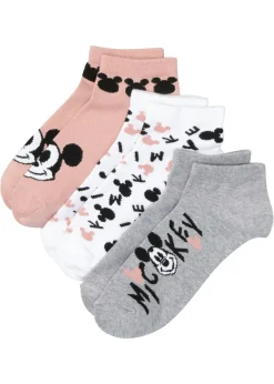 Discount Calcetines cortos de Mickey Mouse (3 pares) Mujer Multipack|Niña·Calcetines Y Leotardos