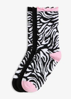 Hot Calcetines de algodón orgánico (3 pares) Mujer Medias, Panties Y Calcetines|Novedades
