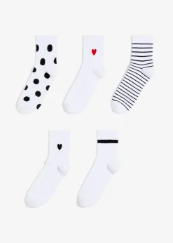 Discount Calcetines deportivos cortos con algodón orgánico (5 pares) Mujer Medias, Panties Y Calcetines