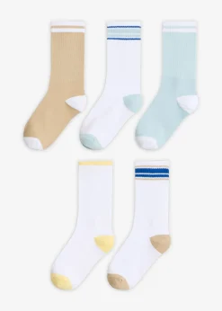 Hot Calcetines deportivos de algodón orgánico (5 pares) Mujer Multipack|Niño·Calcetines