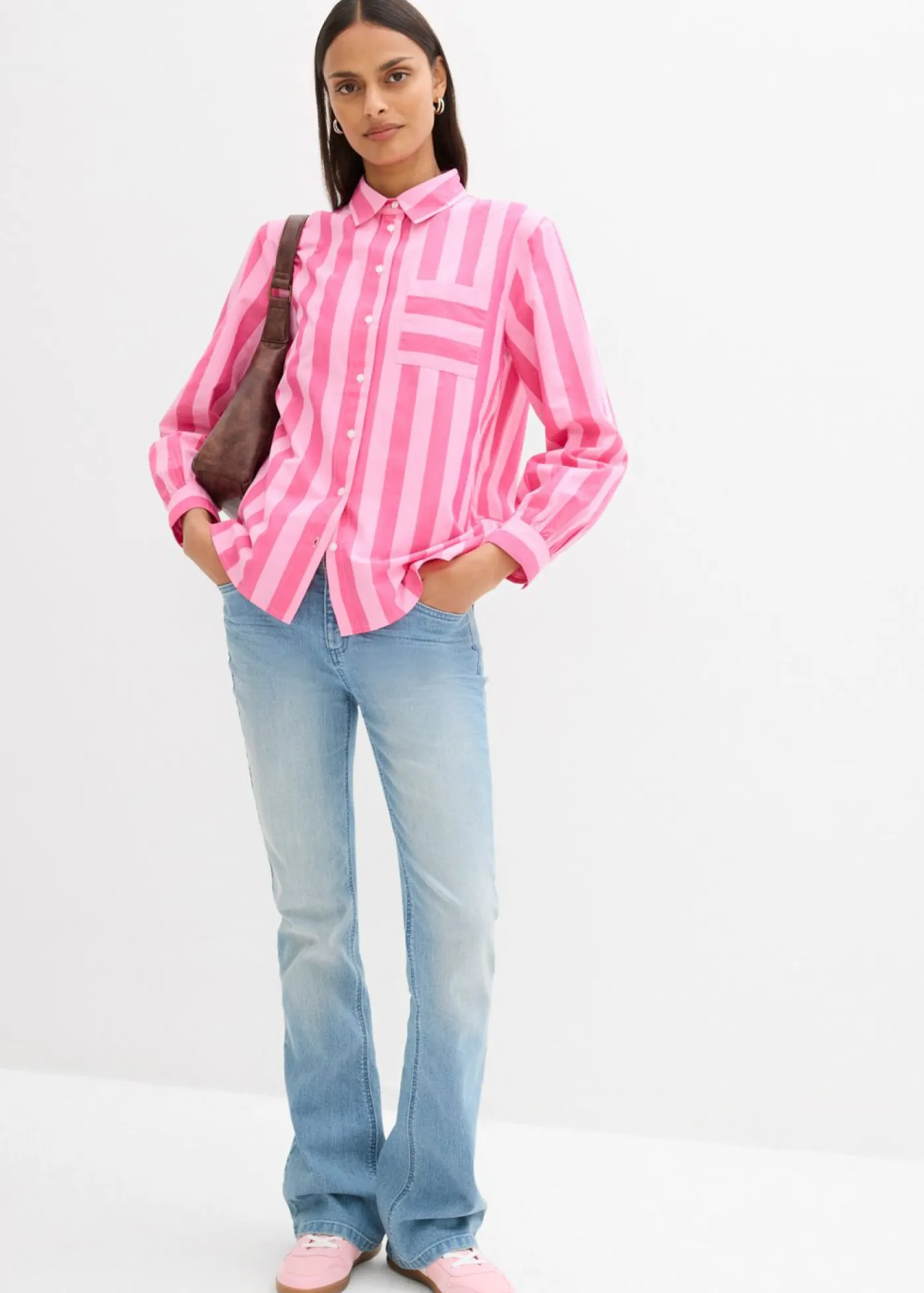 Outlet Camisa de algodón orgánico puro Mujer Camisas Y Blusas|Novedades