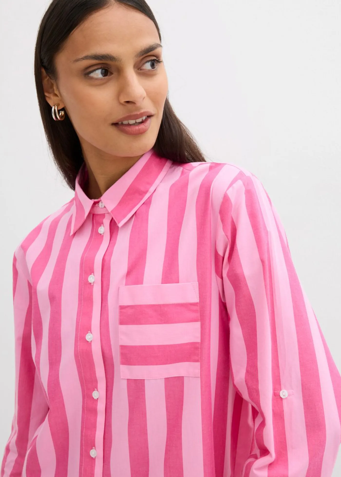 Outlet Camisa de algodón orgánico puro Mujer Camisas Y Blusas|Novedades