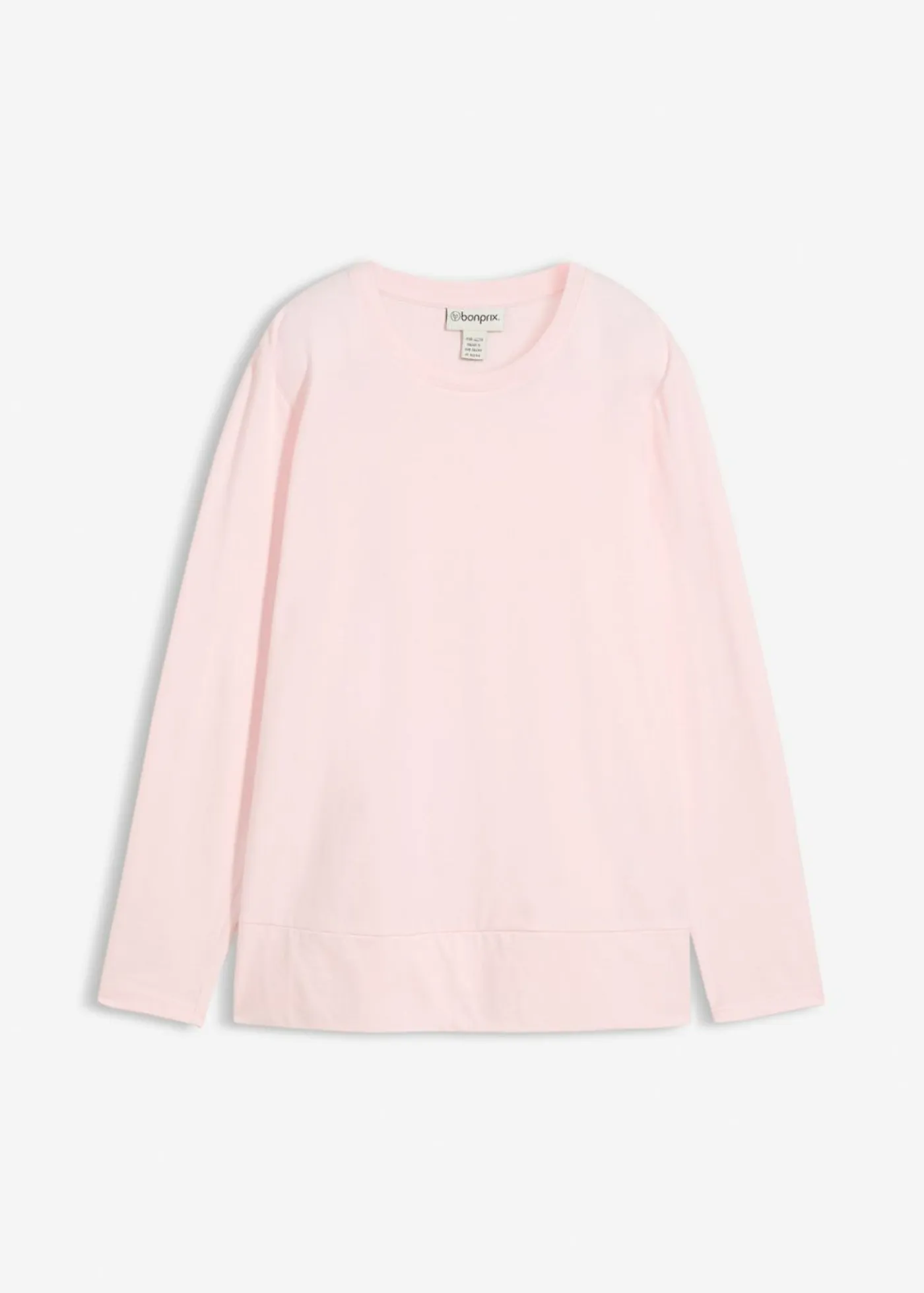 Sale Camisa de algodón orgánico con manga larga Mujer Camisetas|Novedades