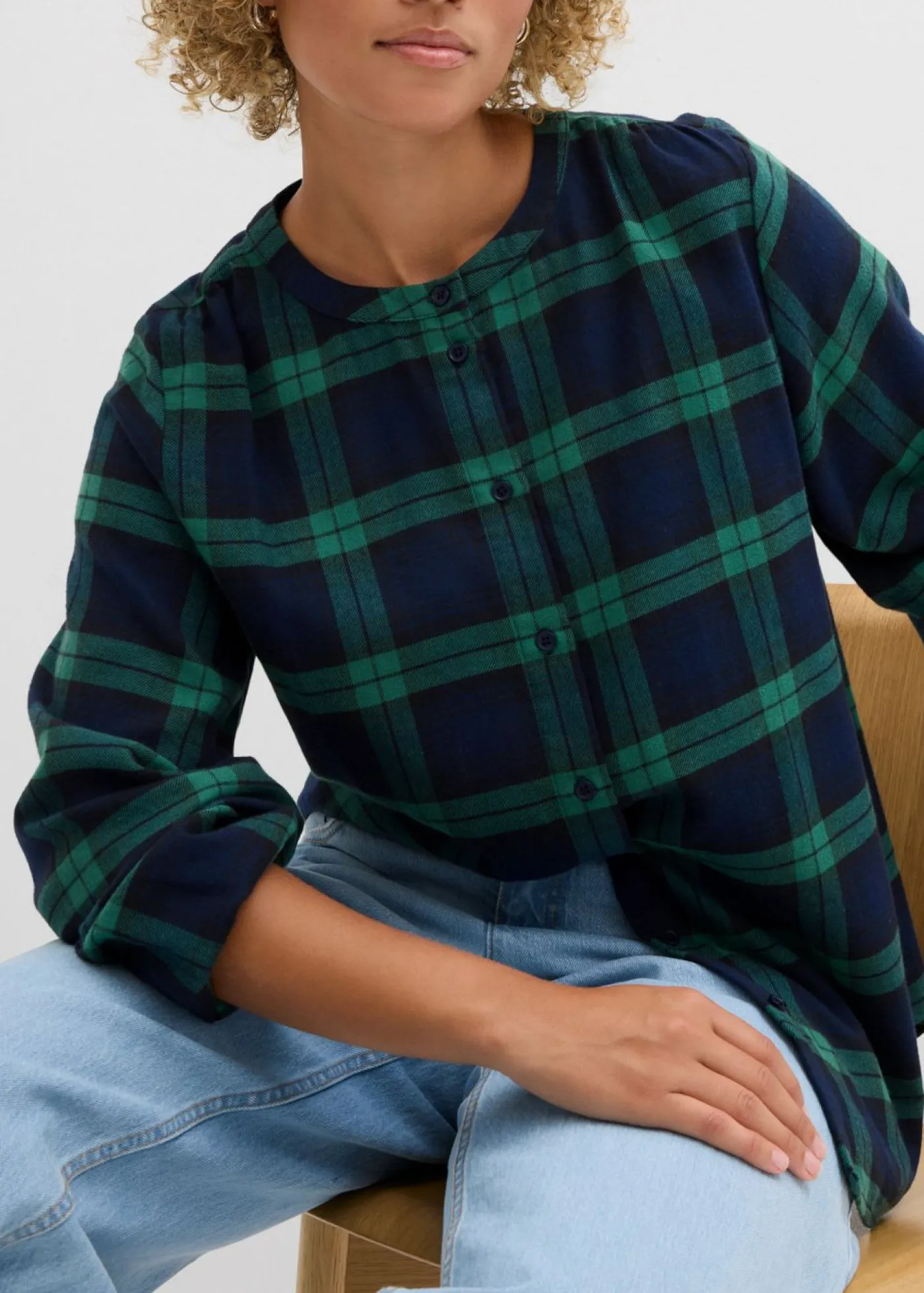Camisa de franela de algodón puro Mujer Camisas Y Blusas