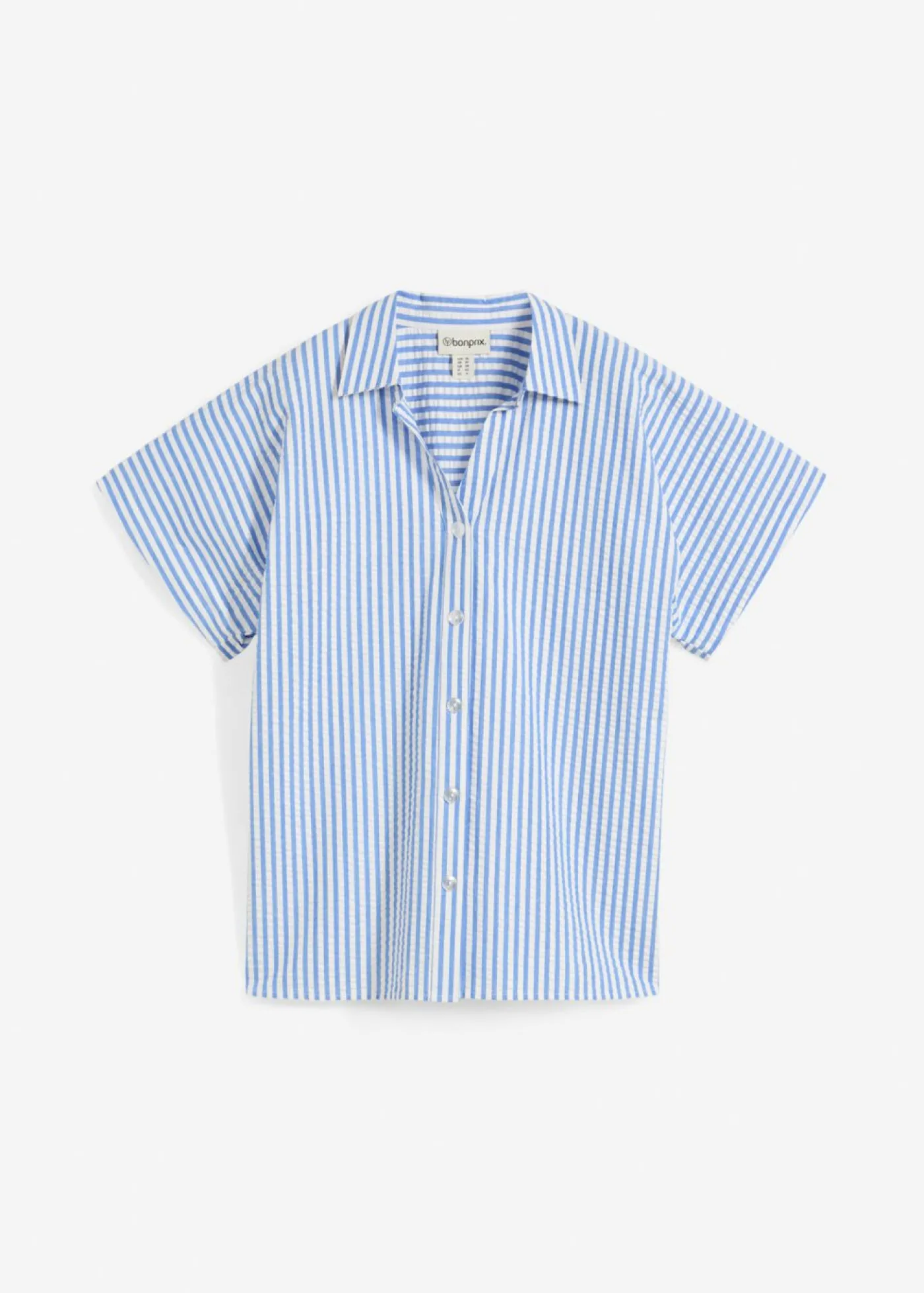 Best Camisa de manga corta estilo milrayas Mujer Camisas Y Blusas