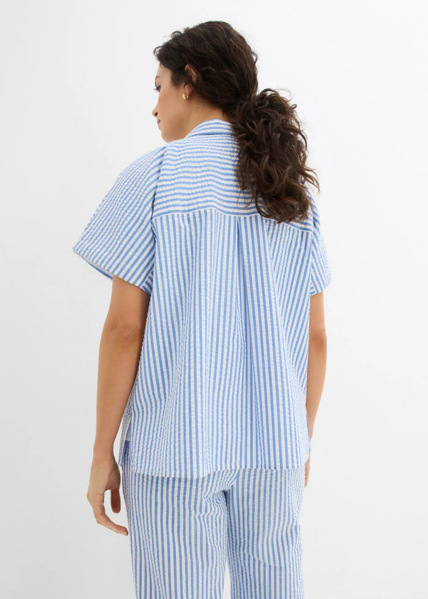 Best Camisa de manga corta estilo milrayas Mujer Camisas Y Blusas