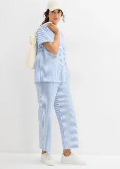 Best Camisa de manga corta estilo milrayas Mujer Camisas Y Blusas