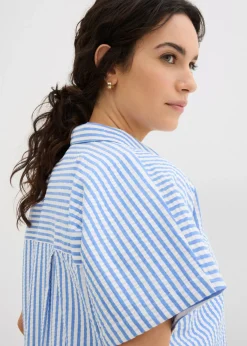 Best Camisa de manga corta estilo milrayas Mujer Camisas Y Blusas