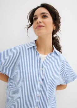 Best Camisa de manga corta estilo milrayas Mujer Camisas Y Blusas
