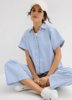 Best Camisa de manga corta estilo milrayas Mujer Camisas Y Blusas
